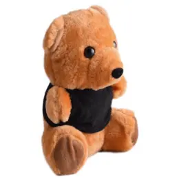Teddy Plush Toy Black-Brown Angle
